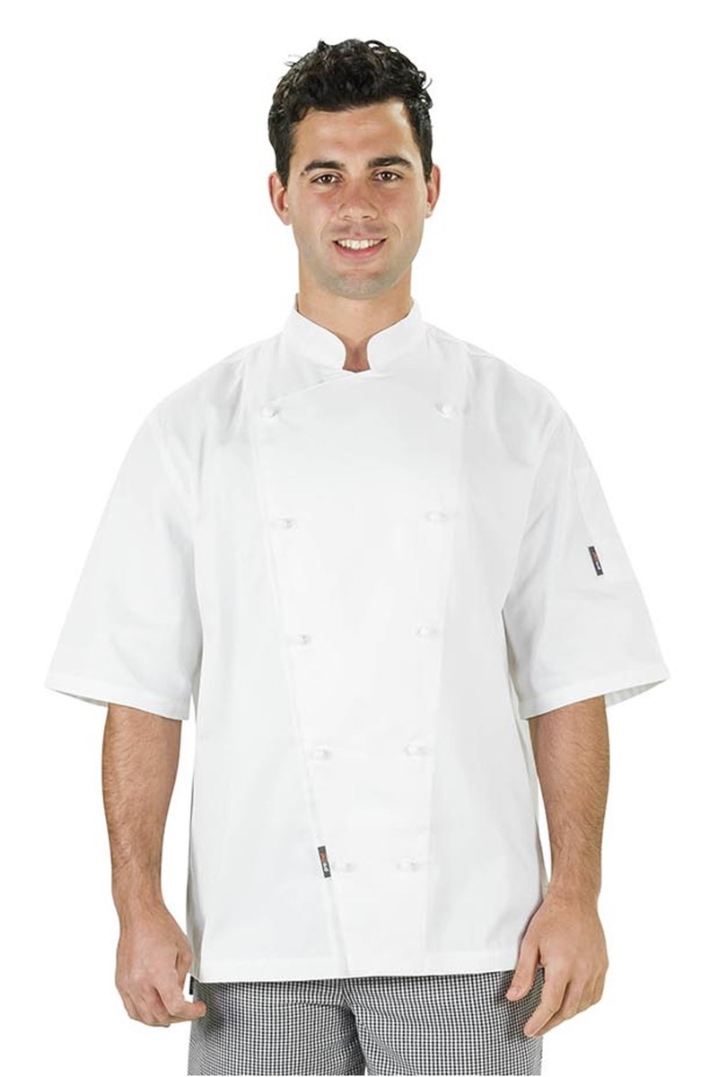 CHEF JACKET S/S WHITE XLARGE AUSSIE CHEF