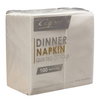 NAPKIN QUILTED DINNER P/F WHIT