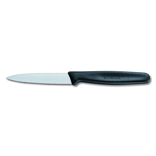 Victorinox Paring Knife 8cm Wavy Blade Nylon - Black