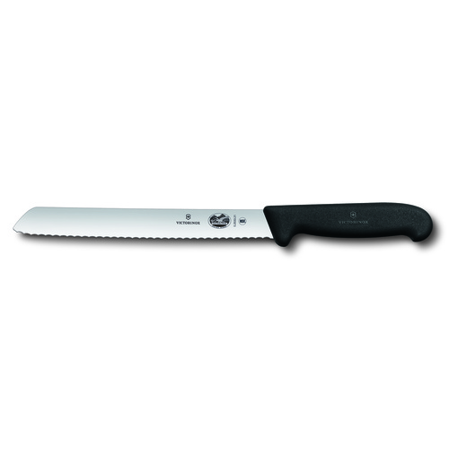 Victorinox Bread Knife 21cm Wavy Edge Fibrox - Black