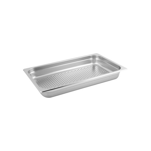 PERFORATED 1/1 G/N STAINLESS STEEL PAN 150MM